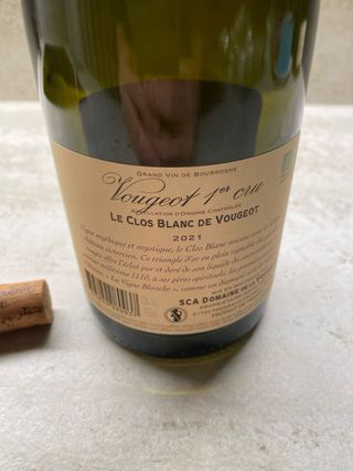 Bottiglia Vuota Le Clos Blanc De Vougeraire 2021