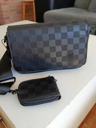Bolso bandolera hombre negro