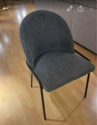 4 Sillas Comedor Gris Oscuro las 4 X 175€ e
