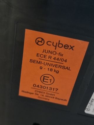 Silla coche Cybex Juno Fix grupo 1