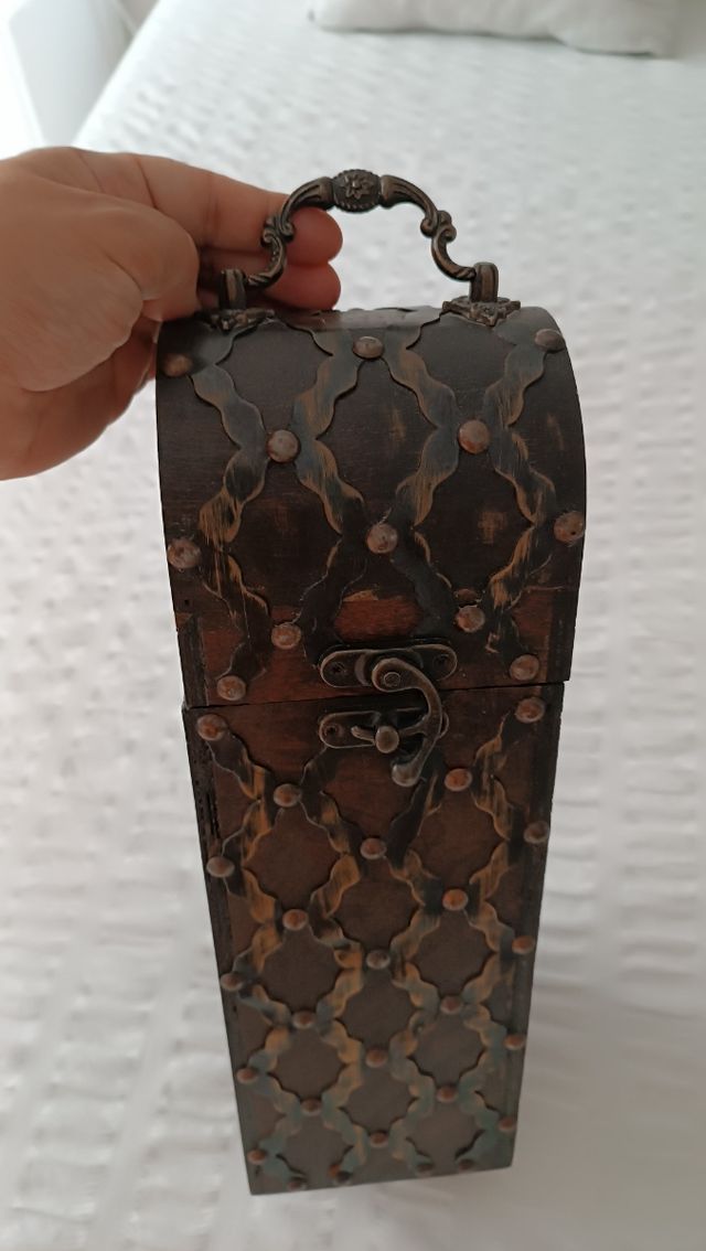 Botellero madera vintage