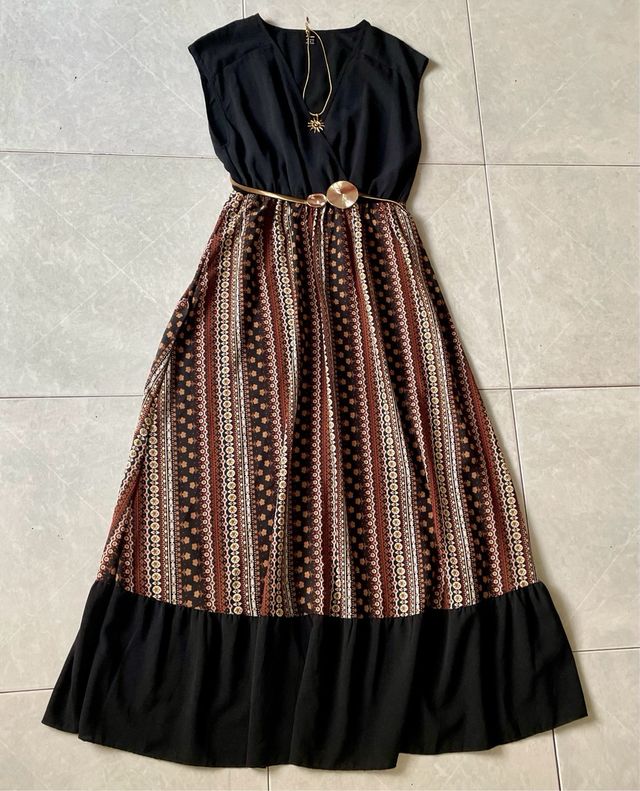 Vestido largo boho chic