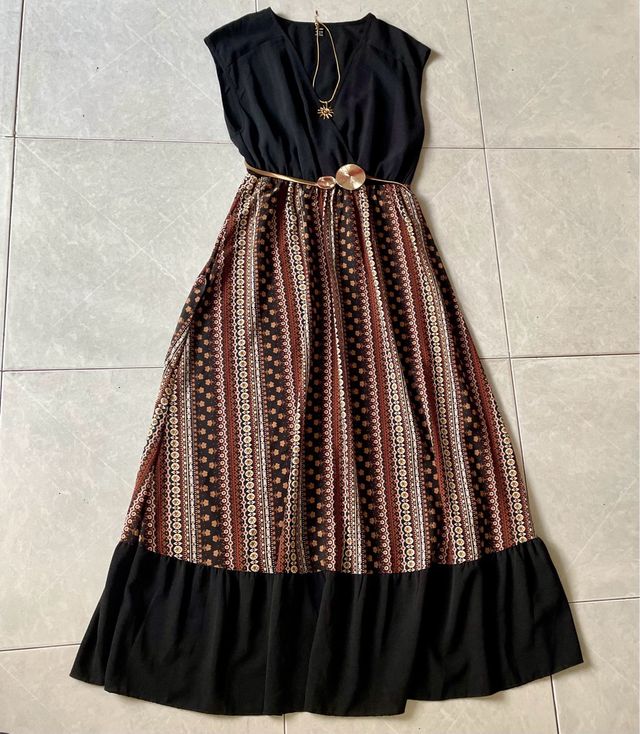 Vestido largo boho chic