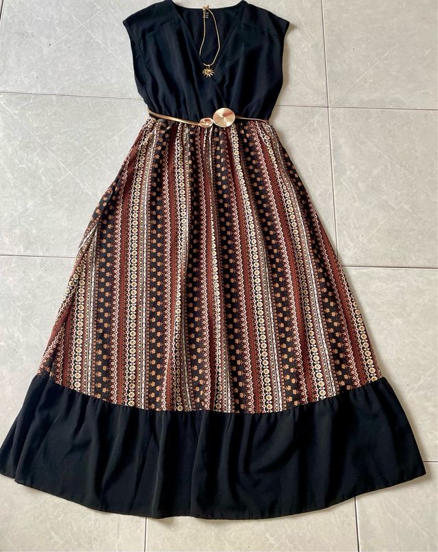 Vestido largo boho chic