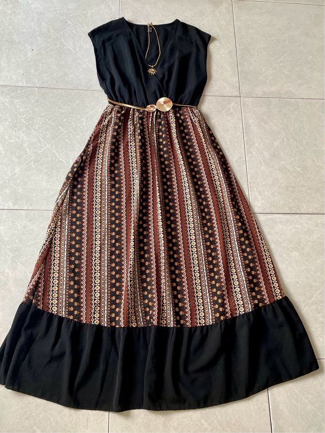 Vestido largo boho chic