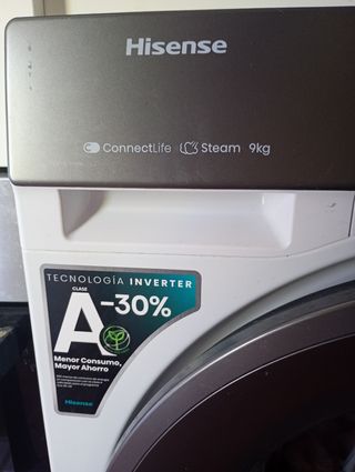 Lavadora Hisense 9kg - Inverter A