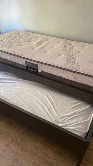 Cama nido con 2 cajones armario escritorio estante