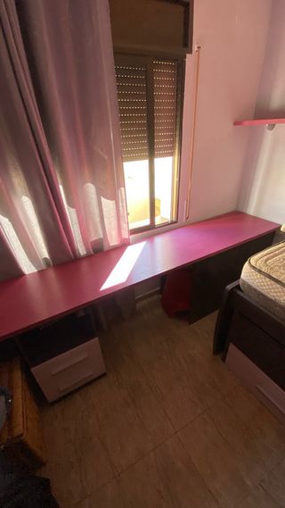 Cama nido con 2 cajones armario escritorio estante