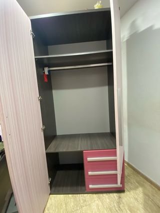Cama nido con 2 cajones armario escritorio estante