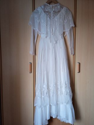 Vestido novia vintage blanco