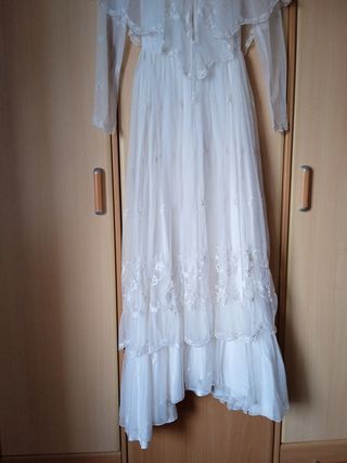 Vestido novia vintage blanco