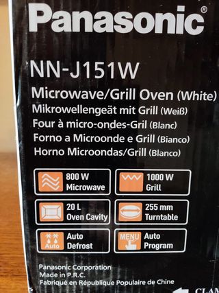 Microondas Panasonic Inverter