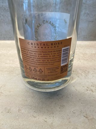 Louis Roederer Cristal Rosé 2013 Bottiglia Vuota