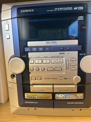 2 Minicadenas Aiwa NSX-DR5 CD/Cassette