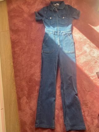 Mono denim largo vaquero