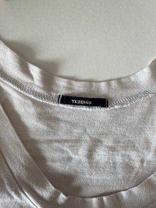 Canotta Tezenis bianca con frange