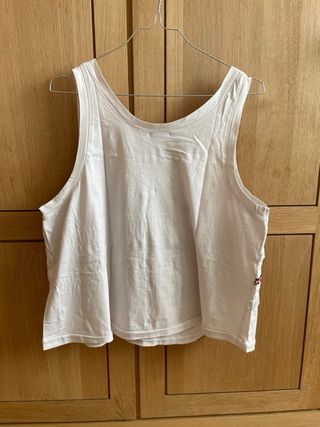 Canotta Tezenis bianca con frange