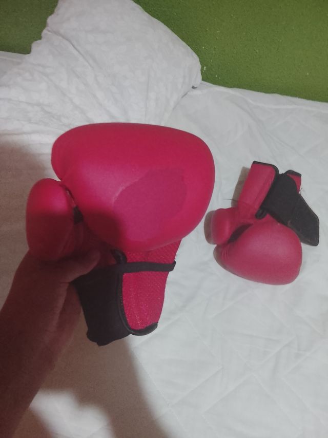 Guantes boxeo rojos