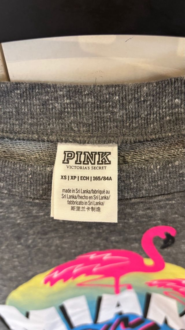 Sudadera gris PINK Miami