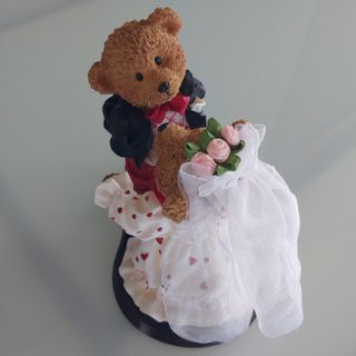 Novio y novia osos tarta