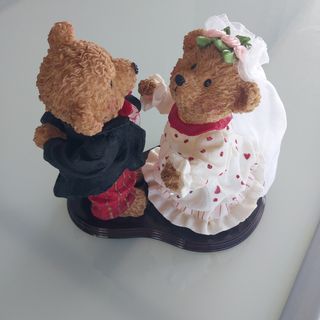 Novio y novia osos tarta