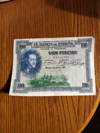 Billete 100 Pesetas 1925