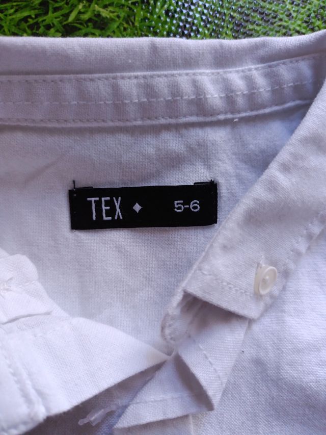 Camisa blanca niño manga larga