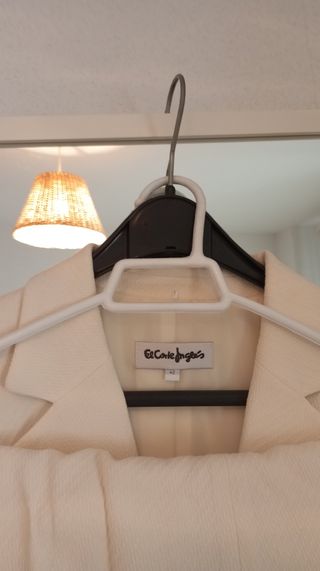 Traje mujer El Corte Inglés beige t.42