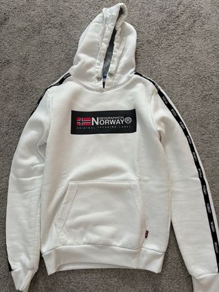 Sudadera Geographical Norway blanca