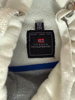 Sudadera Geographical Norway blanca