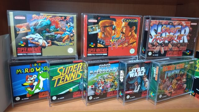 Acrílicas para juegos NES, SNES, N64, PSX, PS2, GC