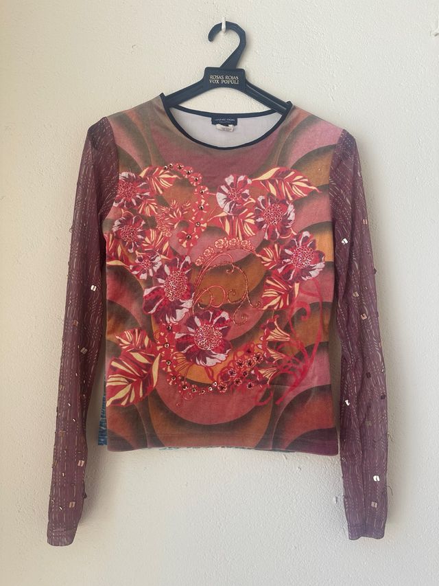 Camiseta Jane Doe vintage multicolor