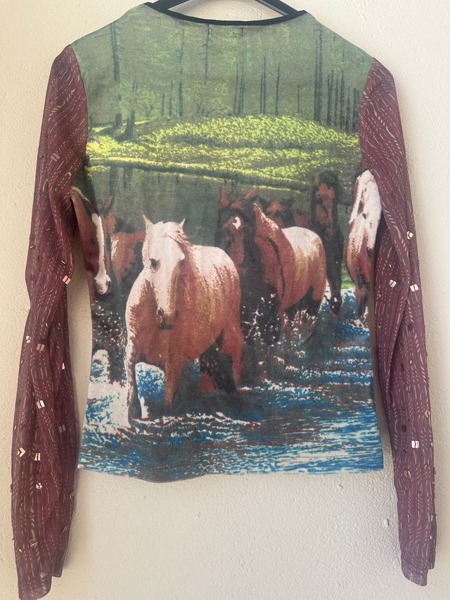 Camiseta Jane Doe vintage multicolor