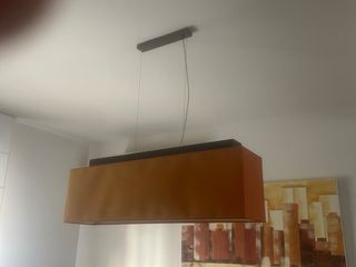 Lámpara techo rectangular naranja