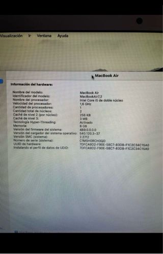 MacBook Air 13" Plata