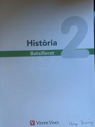 Quadern Activitats Historia 2n Batxillerat 