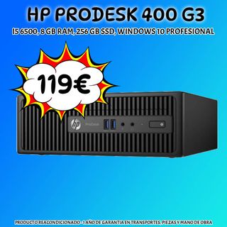 HP ProDesk 400 G3 - i5 6500, 8GB RAM, 256GB SSD