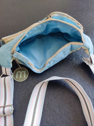 Bolso bandolera azul claro