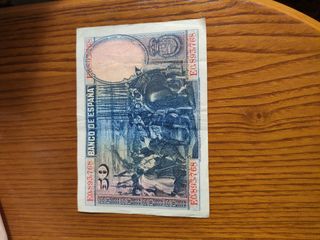 Billete 50 Pesetas España 1928