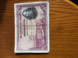 Billete 50 Pesetas España 1928