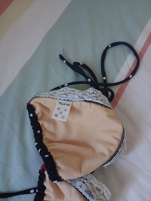 Bikini lunares M - Negro y blanco