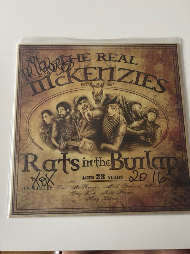 LP The Real McKenzies - Rats in Burlap (Firmado)