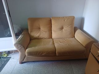 Sofá 2 plazas beige