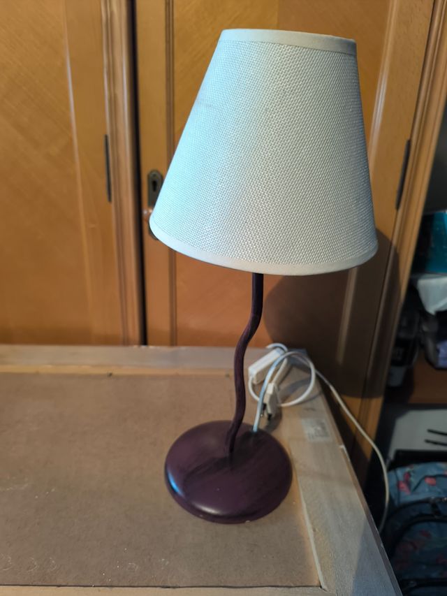 Lampara mesita noche - beige, granate