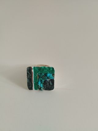 Anillo turquesa | Plateado