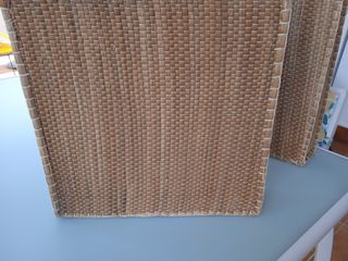 2 Puffs de mimbre | Decoración