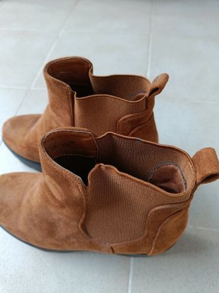 Botines mujer marrón