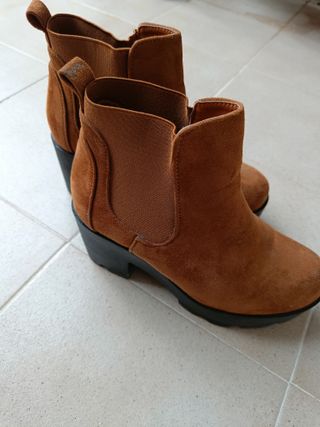 Botines mujer marrón