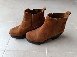 Botines mujer marrón