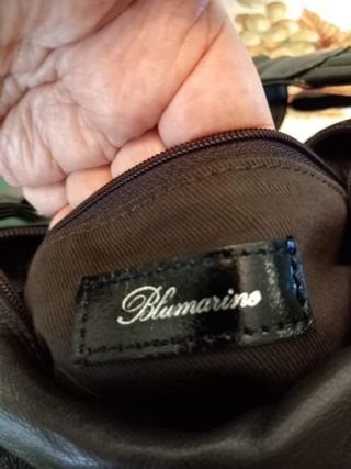 Blumarine - Borsa a spalla Hobo nera in pelle 
